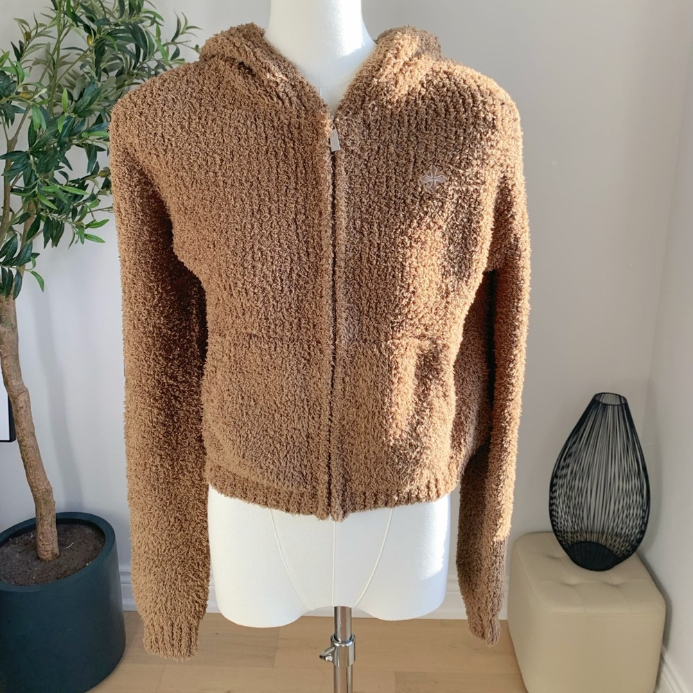 ClimaxVision Teddy Fleece Hoodie Brown M NWT